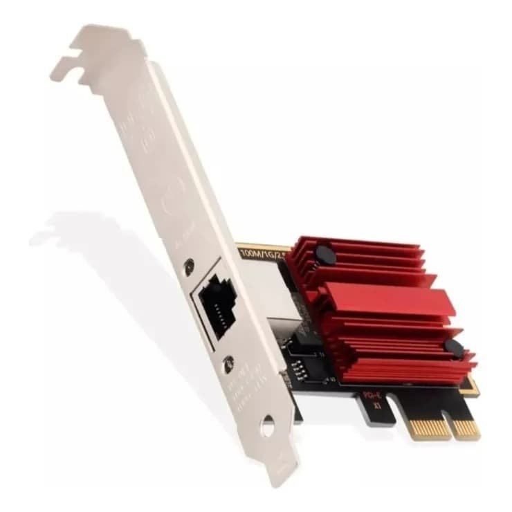Placa de Rede PCIe Knup KP-PL907, RJ45, 2.5Gbps, Chipset Realtek RTL8125B