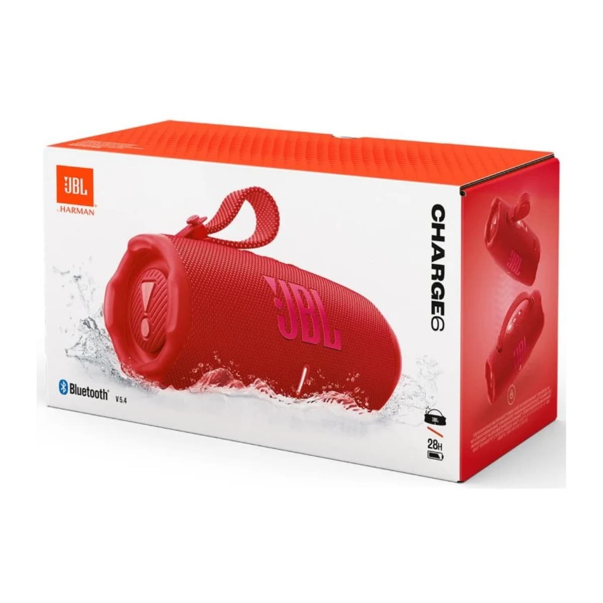 Caixa de som Bluetooth JBL Charge 6 Vermelha Portátil Potente Original - Imagem 3